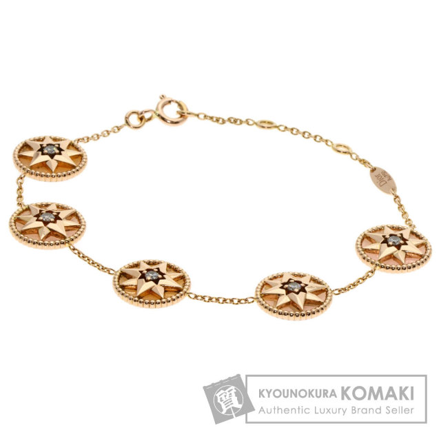 ディオール ブレスレット ローズ デ ヴァン ダイヤモンド ピンクオパール 5アイコン