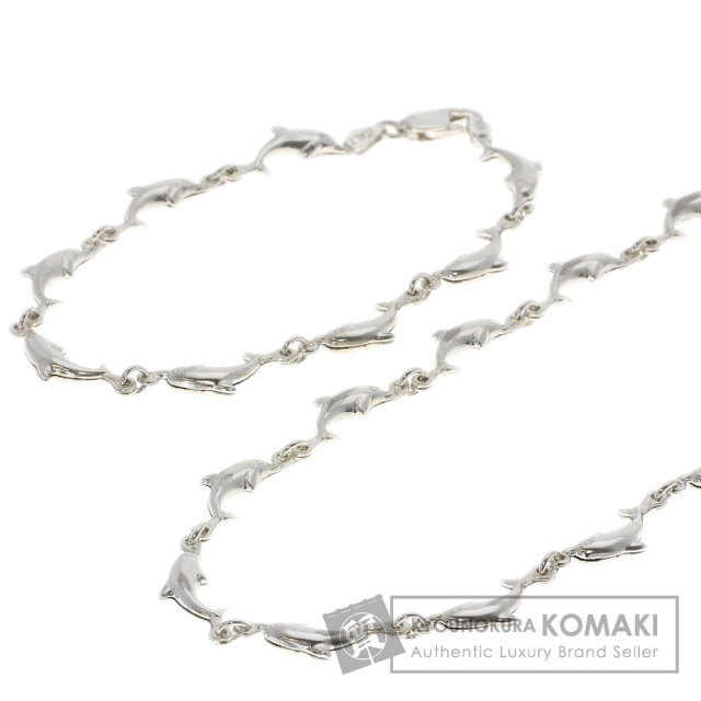 セレクトジュエリー ネックレス イルカモチーフ ネックレス・ブレスレット 2点セット