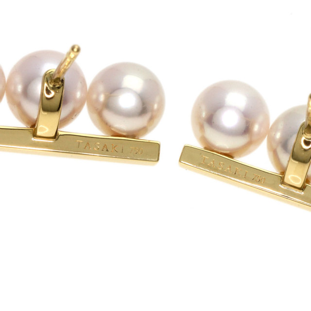 TASAKI タサキ バランス ネオ アコヤパール 真珠 ピアス K18イエロー