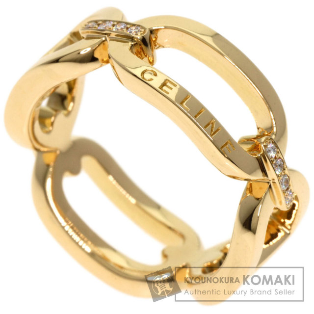 CELINE セリーヌ ダイヤモンド リング・指輪 K18イエローゴールド  