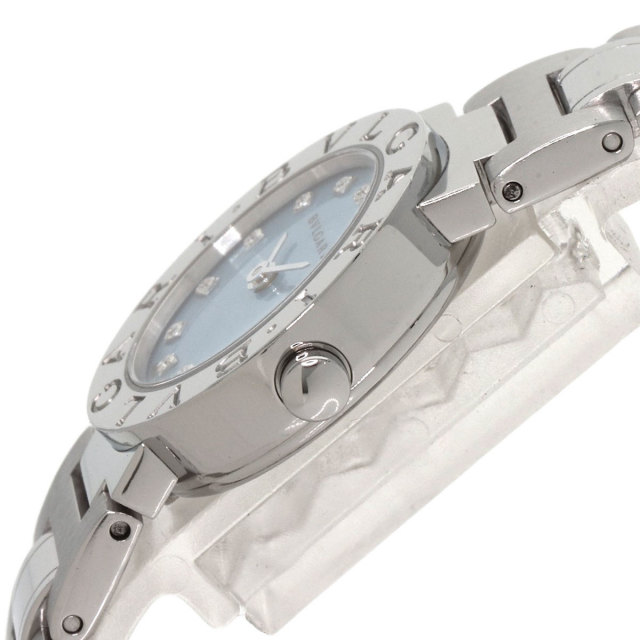 ブルガリ BB23SS 12P ダイヤ ブラック レディース 腕時計 ブランド BVLGARI ブルガリブルガリ 腕時計 BB23SS ブラック 12ポイントダイヤ
