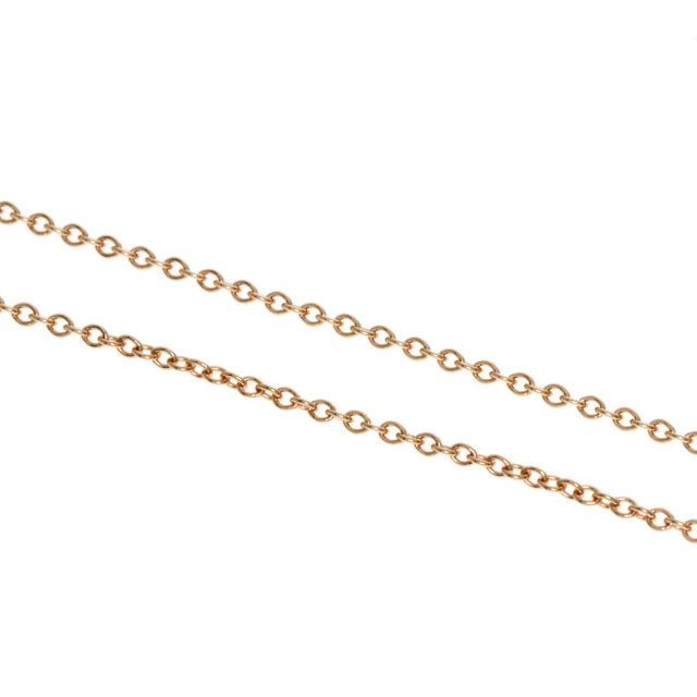 Tiffany & Co. 18Kピンクゴールドチェーンネックレス 約46cm チェーン 18K ローズゴールド 長さ 18