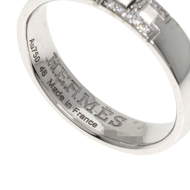 エルメス　ヘラクレスダイヤホワイトゴールドAU750 リング エルメス HERMES ヘラクレス ホワイトゴールド K18WG リング 指輪