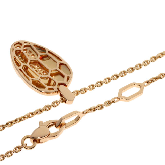 BVLGARI ブルガリ セルペンティ マラカイト ダイヤモンド ネックレス