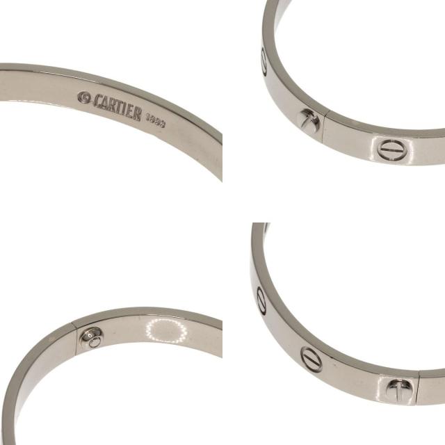 Cartier カルティエ ラブブレス 17号 シルバーブレスレット カルティエ ラブブレスレット #17 新型 シルバー K18ホワイト