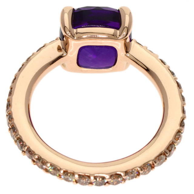 Pomellato ポメラート ヌード ダイヤモンド アメジスト リング・指輪  