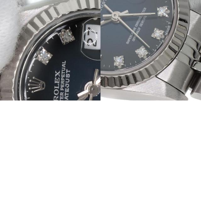 ROLEX ロレックス 69174G デイトジャスト 10P ダイヤモンド ブルー  