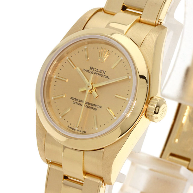 ROLEX ロレックス 76188 オイスターパーペチュアル 腕時計 K18