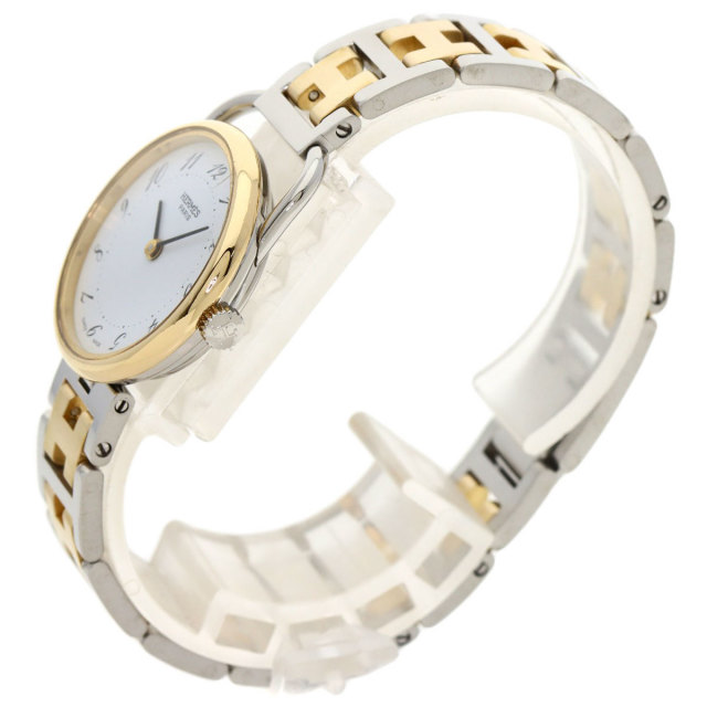 HERMES エルメス アルソー 腕時計 ステンレススチール/SSxGP