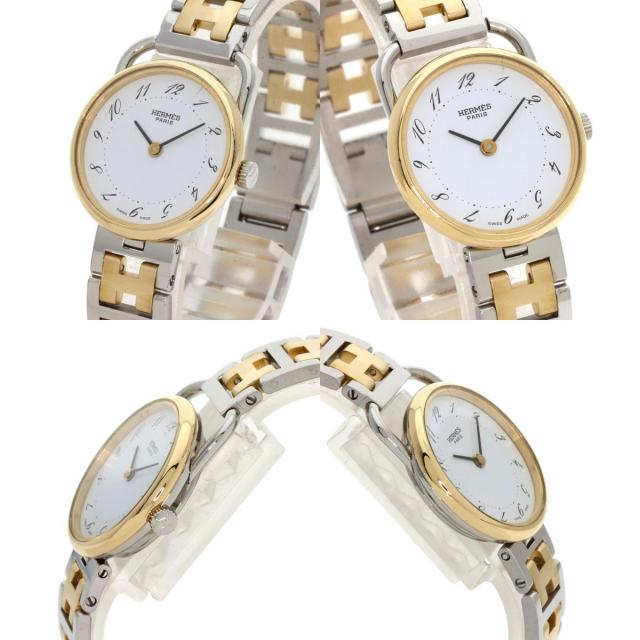 HERMES エルメス アルソー 腕時計 ステンレススチール/SSxGP