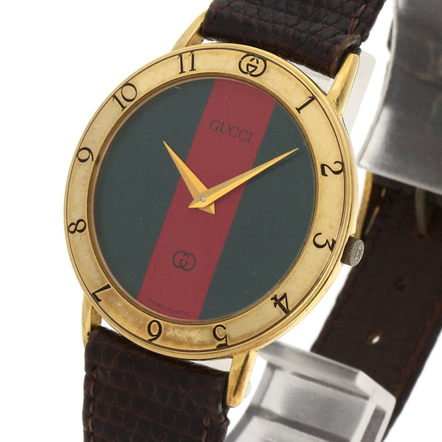 GUCCI 腕時計 3000M ヴィンテージシェリーライン メンズクォーツ 