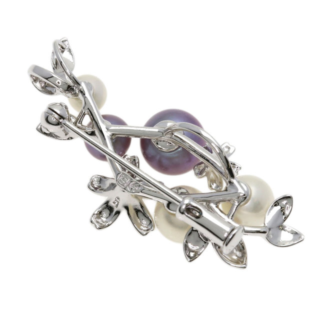 TASAKI タサキ パール 真珠 ブローチ シルバー レディース [中古