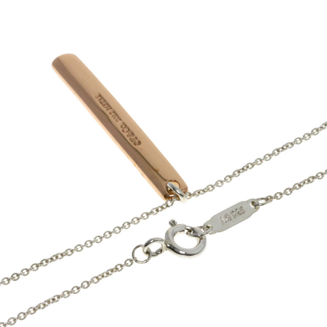 は*い様 TIFFANY ネックレス 1837バー シルバー×ルベドメタル 20 は*い様 TIFFANY ネックレス 1837バー シルバー×ルベドメタル 20