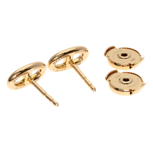 HERMES エルメス シェーヌダンクル ファラン ドール TPM ピアス K18  