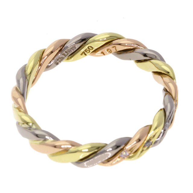 Dior ディオール ツイスト スリーカラー ダイヤモンド リング・指輪  