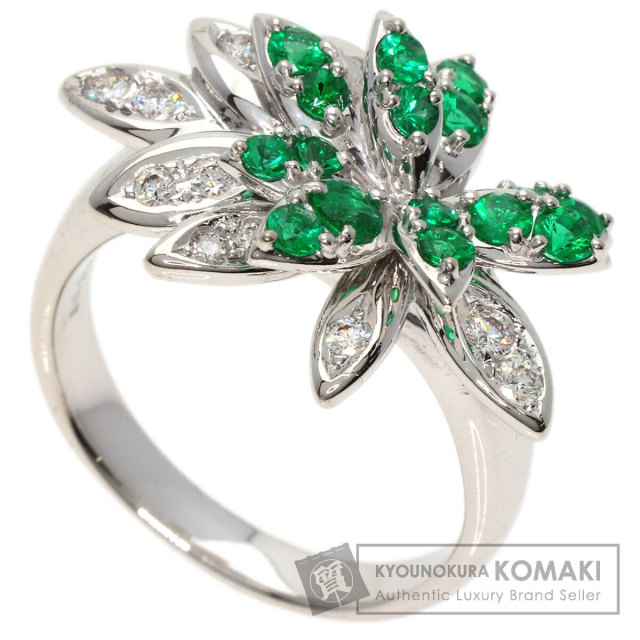 TASAKI タサキ エメラルド ダイヤモンド リング・指輪 K18ホワイト  