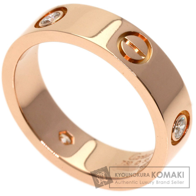 CARTIER カルティエ ラブリング ハーフ ダイヤモンド #55 リング・指輪  