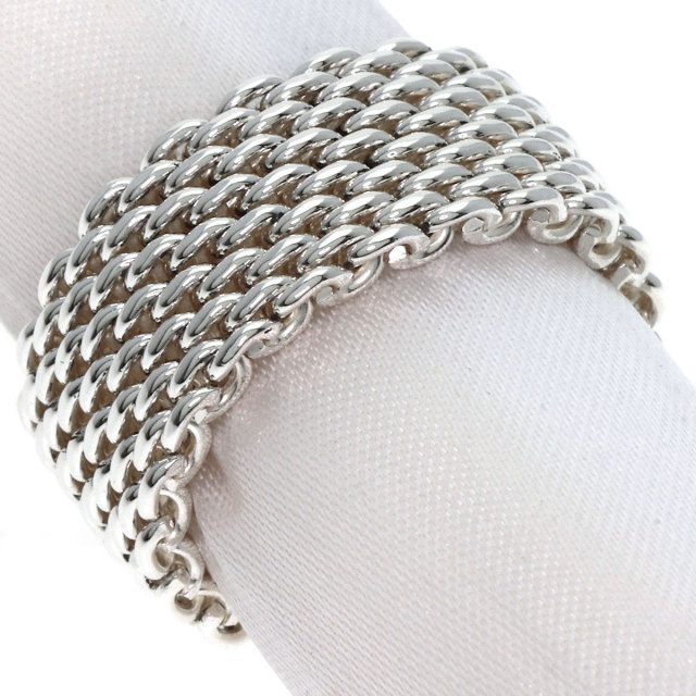 TIFFANY&Co. ティファニー サマセット メッシュ リング・指輪 シルバー  