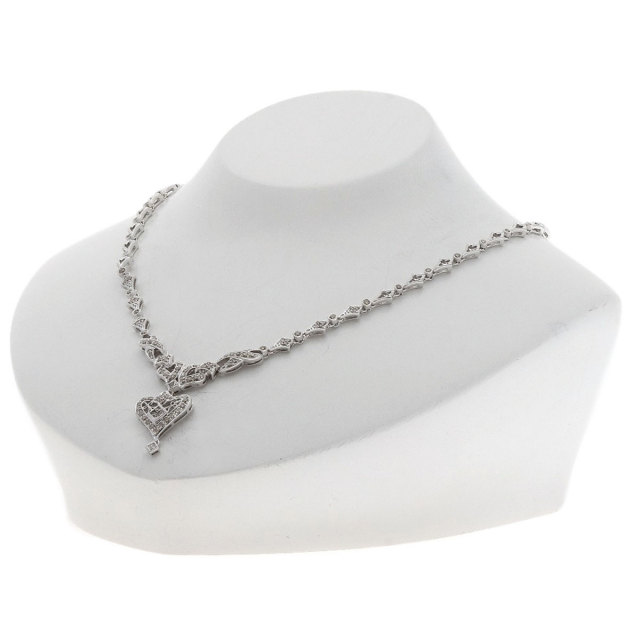 2.05ct ダイヤモンド ネックレス K18ホワイトゴールド 24.4g