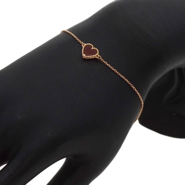 ヴァンクリーフ&アーペル　ブレスレット スウィート アルハンブラ ハート Van Cleef ＆ Arpels】【VCA】【メーカー仕上済】ヴァンクリーフ