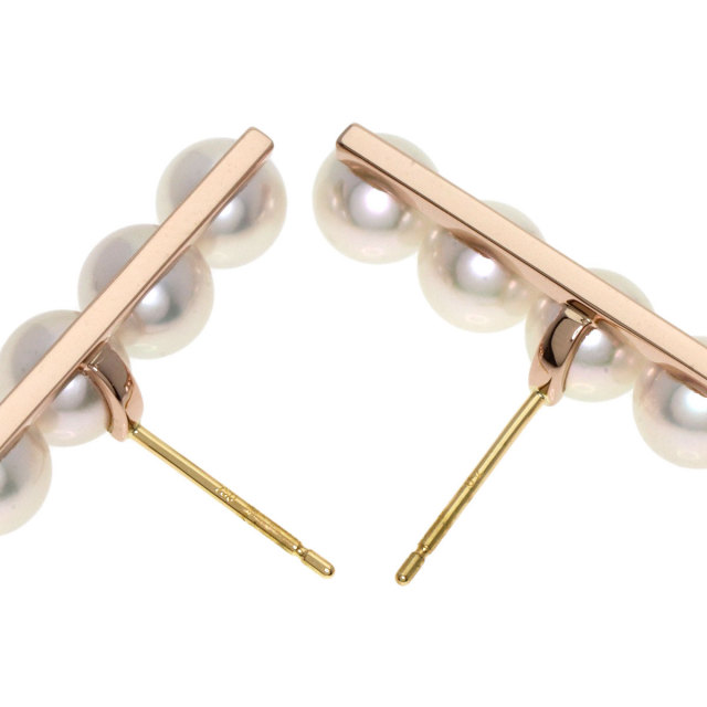 【新品同様】 タサキ K18 9.0-9.4mm バロックパール ピアス 箱付き TASAKI タサキ バランス プラス パール 真珠 ピアス K18ピンク