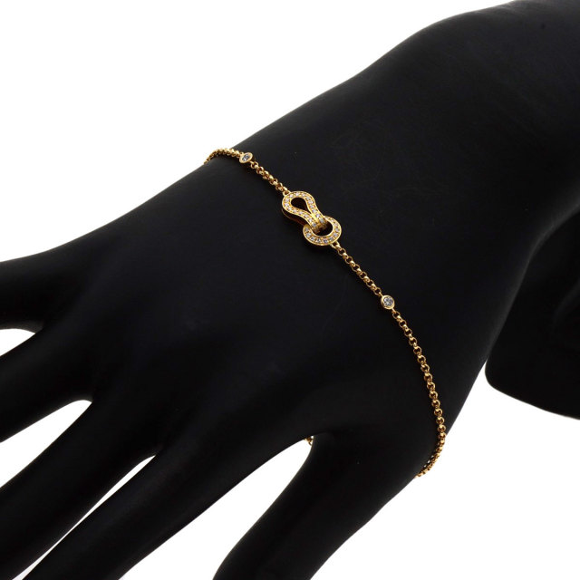 CARTIER カルティエ アグラフ ダイヤモンド ブレスレット K18イエロー