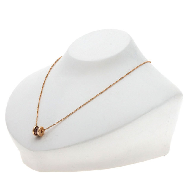 BVLGARI B-zero1 ミニ ネックレス K18PG レディース ブルガリ B-ZERO1 ネックレス ミニ ゴールド K18ピンクゴールド