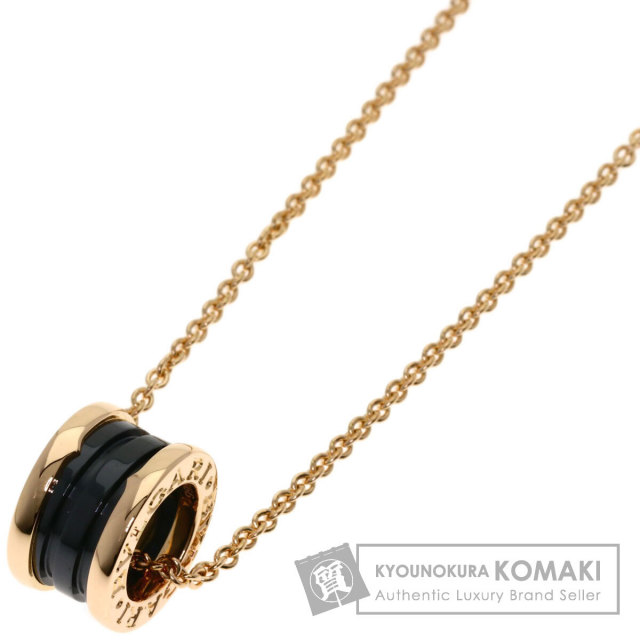 BVLGARI ブルガリ B-zero1 ビーゼロワン 黒セラミック ネックレス K18  