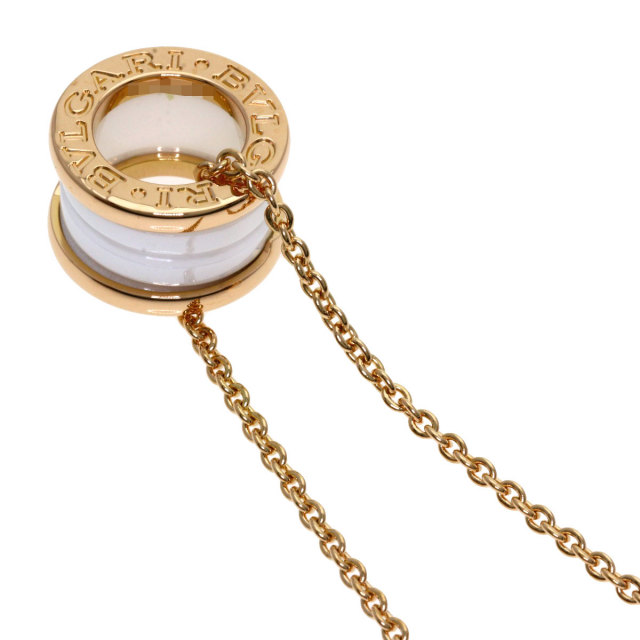 BVLGARI ブルガリ B-zero1 ビーゼロワン 白セラミック ネックレス K18 