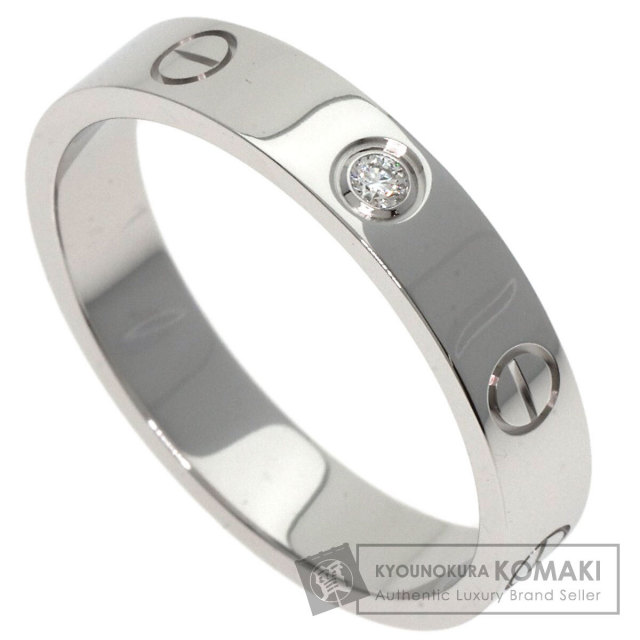 n*)様 Cartier ミニラブリング カルティエ1pダイヤ ホワイトゴールド CARTIER カルティエ ミニラブリング 1P ダイヤモンド #58 リング