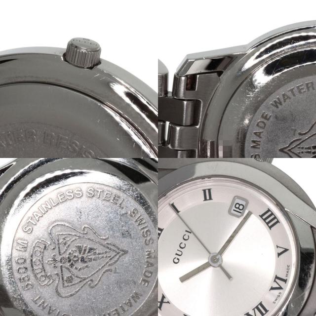 GUCCI グッチ 5500M ラウンドフェイス 腕時計 ステンレス