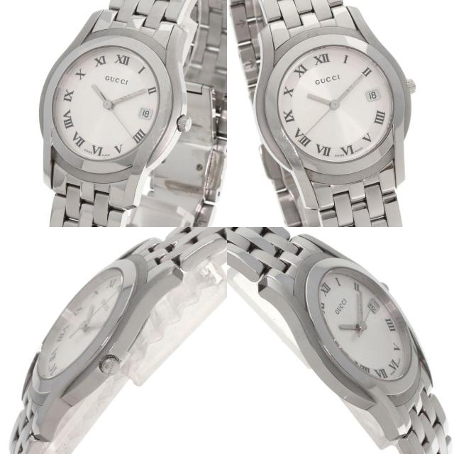 3 GUCCI 12502102 メンズ 腕時計 5500M 時計 グッチ 5500M クォーツ メンズ 腕時計 レザーベルト GUCCI 入荷