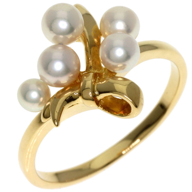 MIKIMOTO ミキモト パール 真珠 リング・指輪 K18イエロー