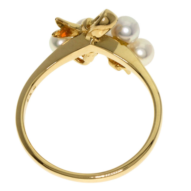 も*く様 Mikimoto ゴールドブローチ 真珠付き　18k 指輪セット すぐにお届け] MIKIMOTO M Collection パールゴールド リング