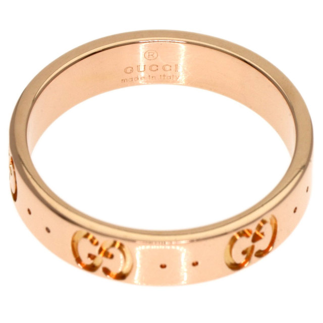 グッチ GUCCI グッチ 750 18金ホワイトゴールド アイコン ワイド