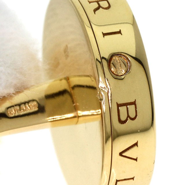 BVLGARI　トップ　オプティカルホワイトシェル　750YG×SS　ユーズド BVLGARI ブルガリ ペンダント メンズ オプティカル ホワイト