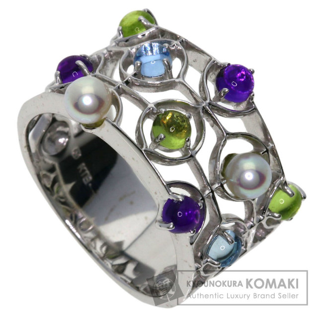 ミキモト リング・指輪 パール 真珠 カラーストーン