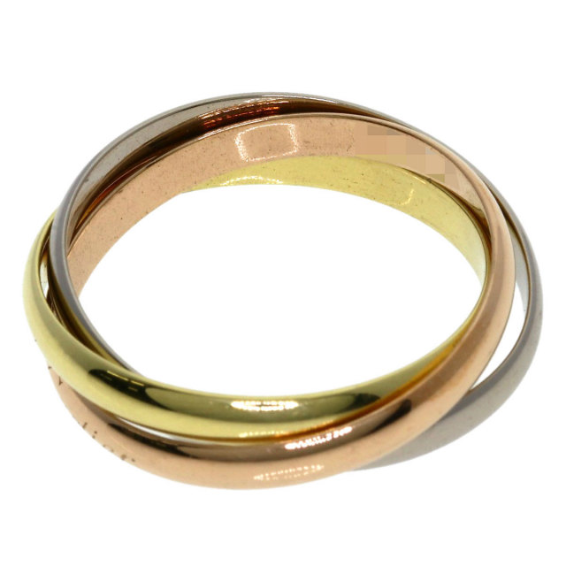 極美品✨ カルティエ リング 指輪 トリニティ AU750 #58 CARTIER カルティエ トリニティ SM #58 現行モデル リング・指輪