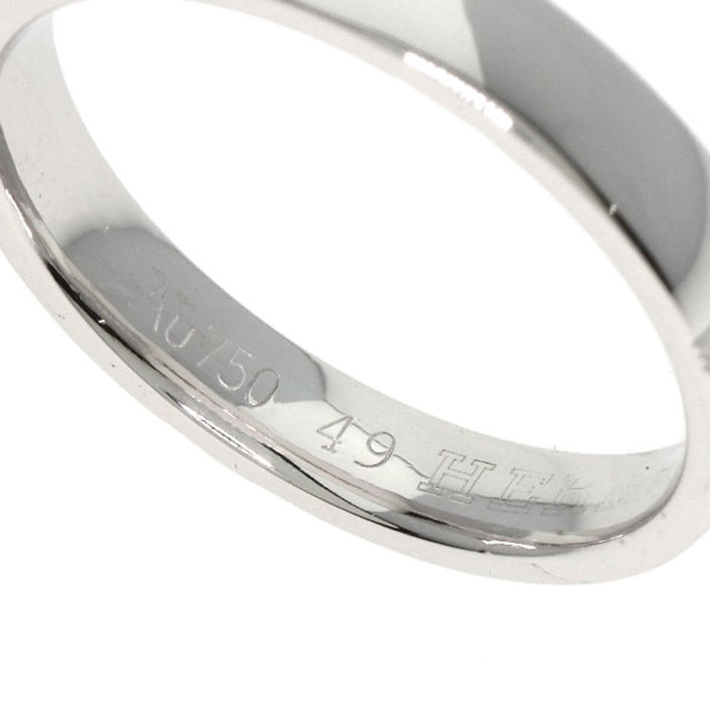 HERMES エルメス リング K18WG 49 4800324E0012 HERMES - エルメス リング ダブルトゥール ベルト 49号 K18YG