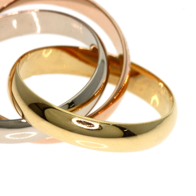 カワウソ　カルティエ トリニティ リング 指輪 #49 CARTIER カルティエ トリニティ MM #49 リング・指輪 K18