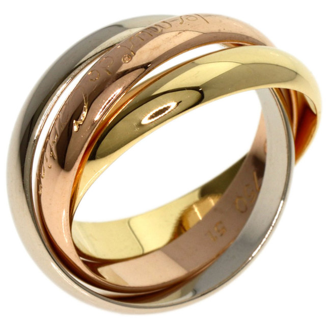 【最安値】カルティエ リング トリニティ　#51 【中古】レディース 楽天市場】カルティエ トリニティ リング #51の通販