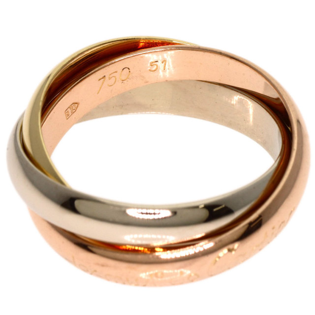 CARTIER カルティエ トリニティ MM #51 リング・指輪 K18イエロー