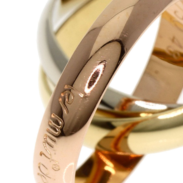 YY！【カルティエ】トリニティリング SM 48(8号) カルティエ CARTIER トリニティ #48 リング・指輪 8号 18金 K18