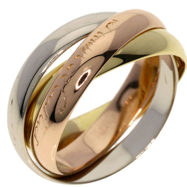 Cartier　トリニティリング　K18スリーゴールド　51　　中古品 CARTIER カルティエ トリニティ リング・指輪 K18イエローゴールド