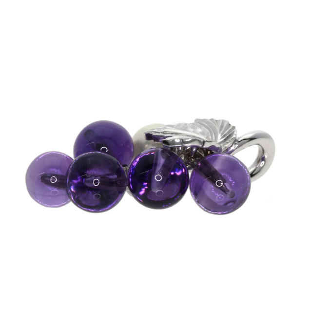 MIKIMOTO ミキモト 葡萄モチーフ アメジスト パール 真珠 ペンダント  