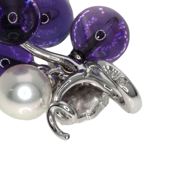 MIKIMOTO ミキモト 葡萄モチーフ アメジスト パール 真珠