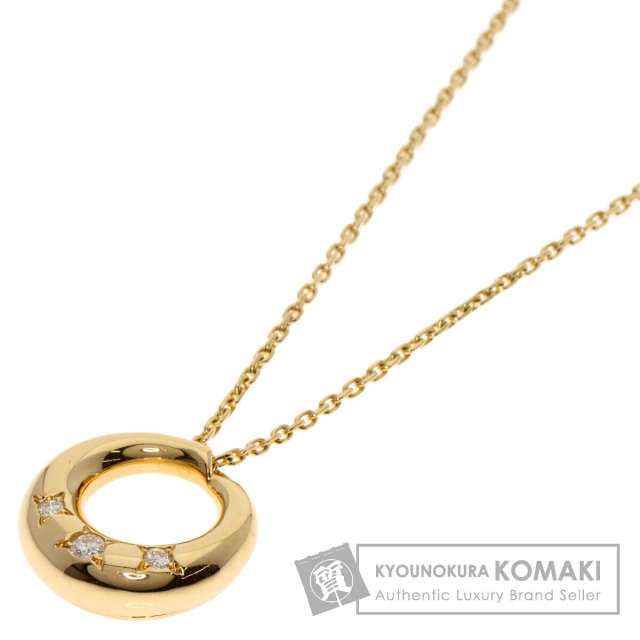 生まれのブランドで ショーメ Chaumet アノー K18 ネックレス ダイヤモンド 3P アクセサリー