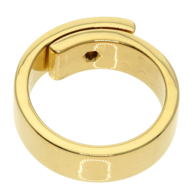 Cartier✨鑑定済み✨ K18ゴールドリング ダイヤモンド付き CARTIER カルティエ アニバーサリー 1P ダイヤモンド #49 リング