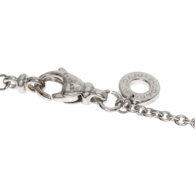 【正規 未使用】BVLGARIビッグロゴ刻印白金チャーム/3㎜ネックレスチェーン 正規 未使用】BVLGARI ロゴ刻印 黒×金チャーム/3㎜ネックレス