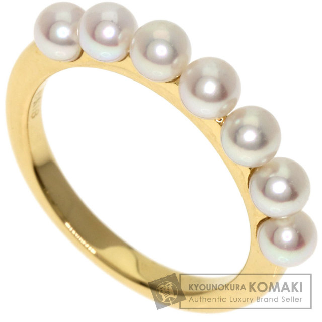 ミキモトパールK18ゴールドリング MIKIMOTO ミキモト ベビーパール リング・指輪 K18イエロー